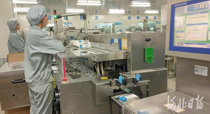 11月26日，繁忙的连花清瘟胶囊制剂车间包装生产线。以岭药业供图.jpg